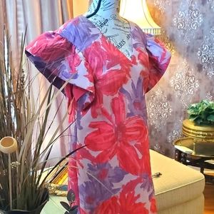 Flounce floral dress